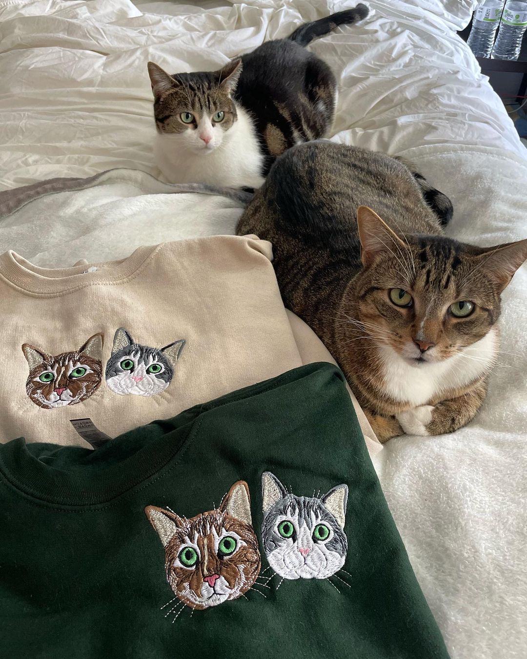 Sudadera bordada de perro personalizada, sudadera con capucha