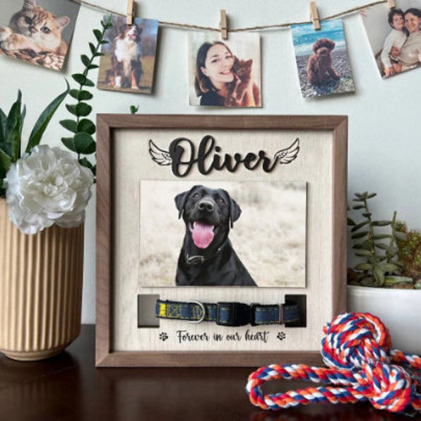 Memorial Pet Collar Sign Pet Loss Gifts