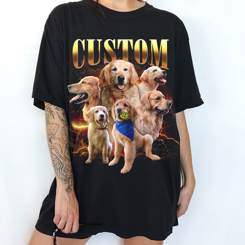 Custom Comfort Colors - Sudadera con capucha para perro, diseño retro