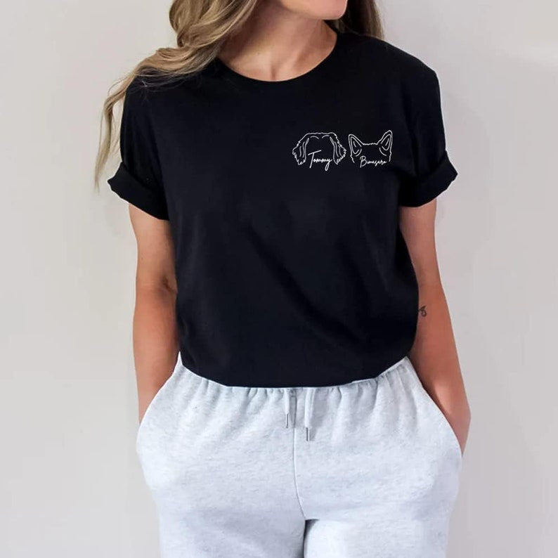 Sudadera personalizada con orejas de mascota y nombre Dog People