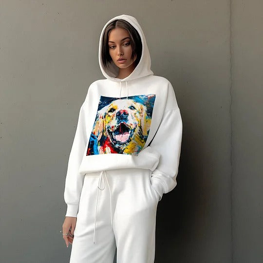 Customize Blue Funk Graffiti Hoodie