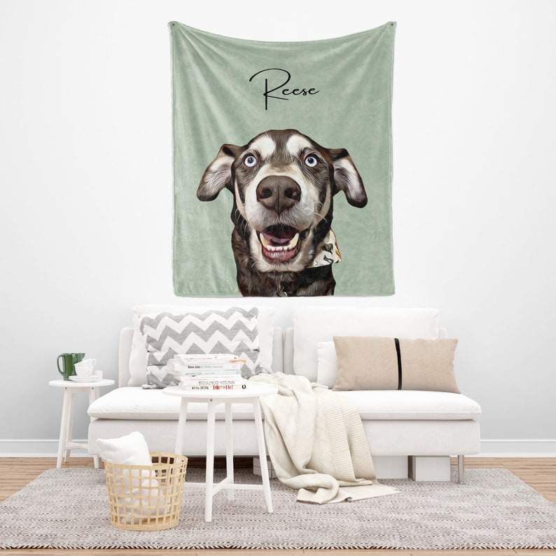 Custom Tapestry from your favorite photo, Custom Wall Decor Tapestry Art for Pet Memorial, Wedding Party Backdrop