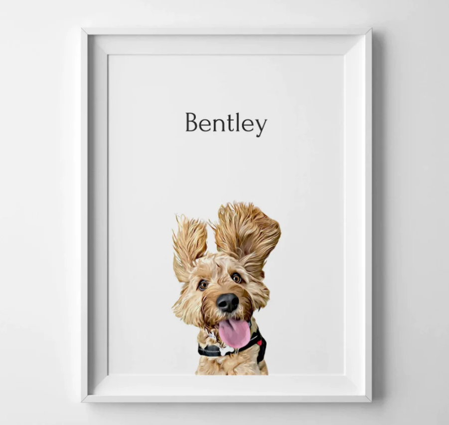 Custom Pet Portrait Frame