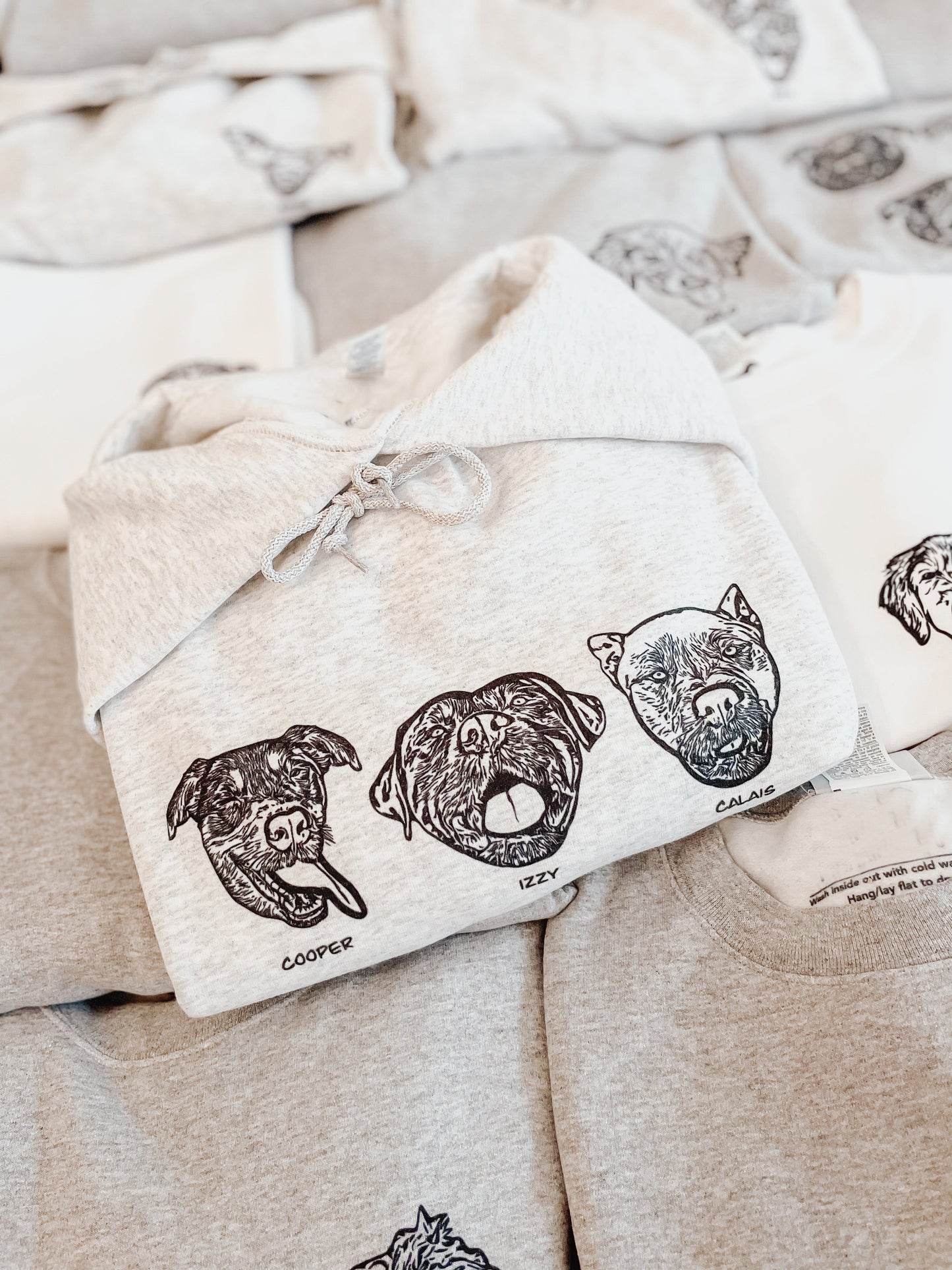 Sudadera bordada con cara de mascota personalizada, jersey con retrato de contorno de perro y gato, sudadera con capucha con ilustración para amantes de las mascotas