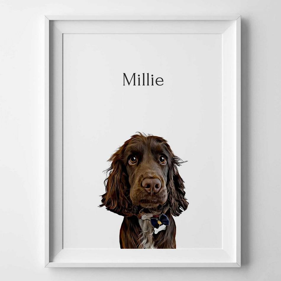 Custom Pet Portrait Frame