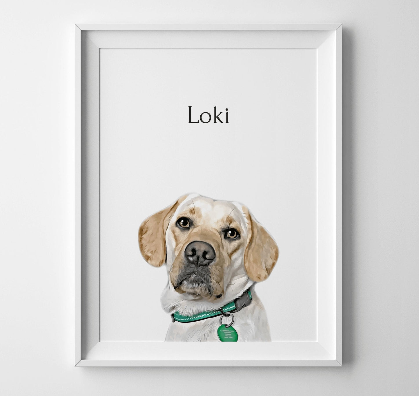 Custom Pet Portrait Frame