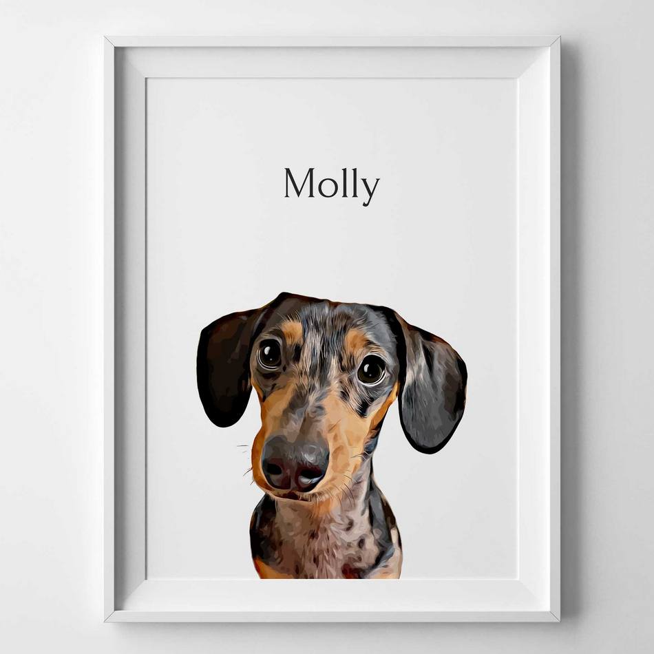 Custom Pet Portrait Frame