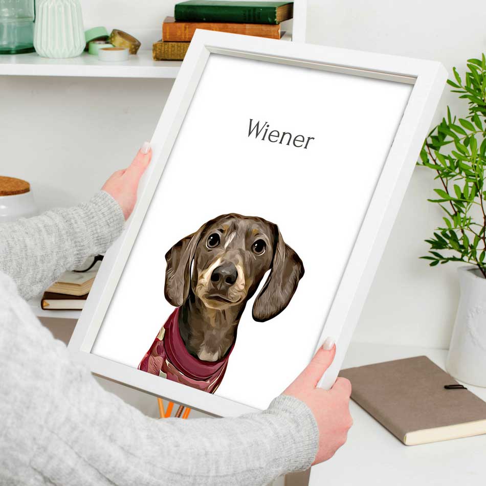 Custom Pet Portrait Frame